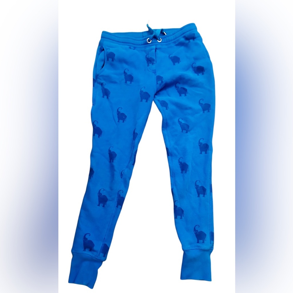 Zoe Karssen blue elephant fitted sweatpants M